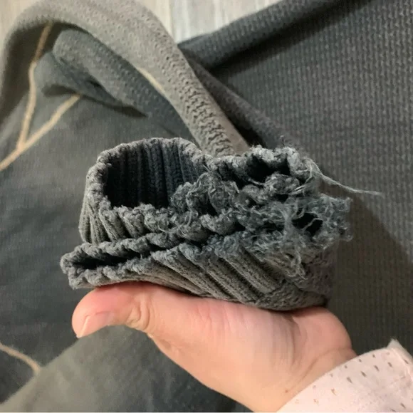 Carbon 2 Cobalt Sweater Mens XL Full Zip Hoodie Think Chunky Jacket Brown - Picture 7 of 7